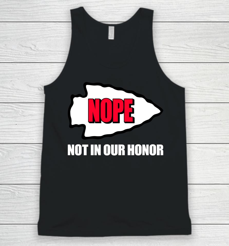 Dr Blackdeer Nope Not In Our Honor  Kansas City Indian Center Unisex Tank Top