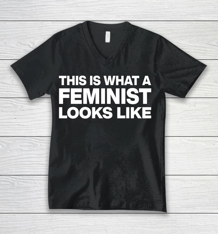 Dr Darren Saunders This Is What A Feminist Looks Like Unisex V-Neck T-Shirt