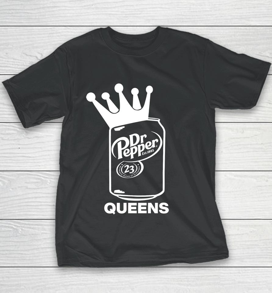 Dr Pepper Authentic Blend Of 23 Flavors Queens Youth T-Shirt