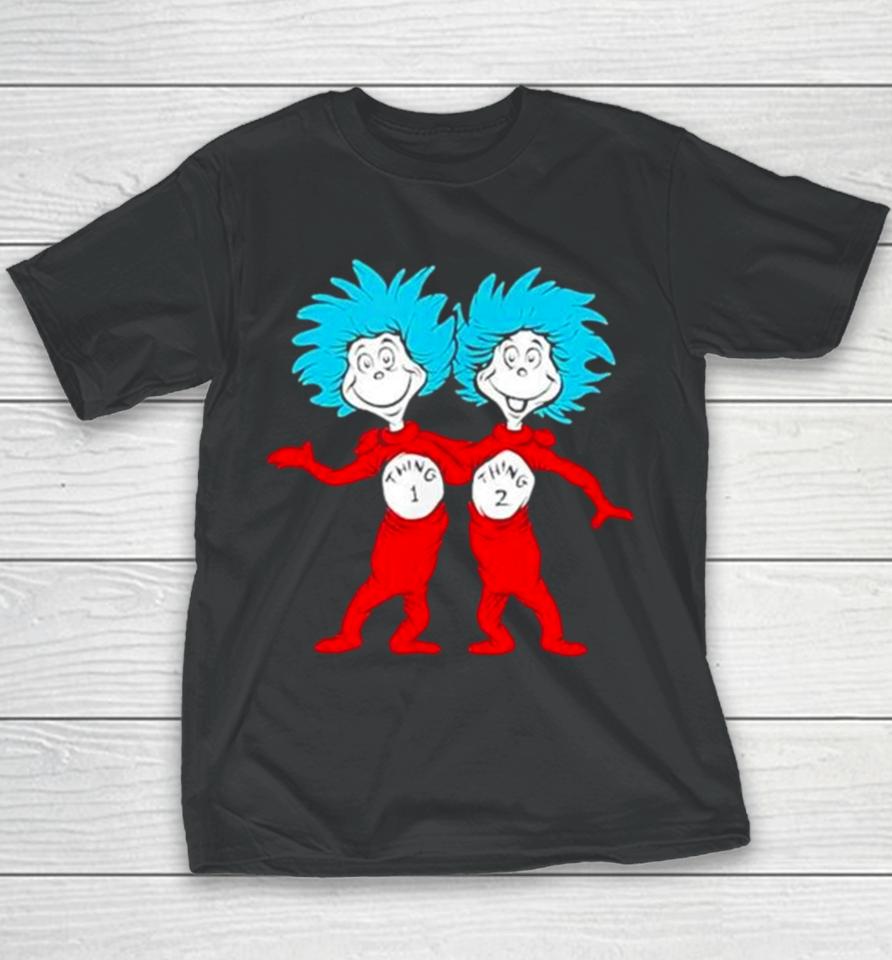 Dr. Seuss Thing 1 Thing 2 Buddies Youth T-Shirt