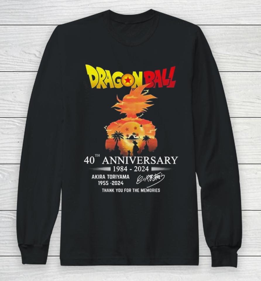 Dragon Ball 40Th Anniversary Akira Toriyama Thank You For Being A Part Of My Childhood Signature Long Sleeve T-Shirt
