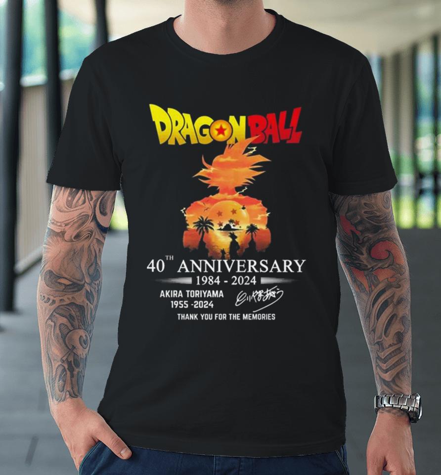 Dragon Ball 40Th Anniversary Akira Toriyama Thank You For Being A Part Of My Childhood Signature Premium T-Shirt