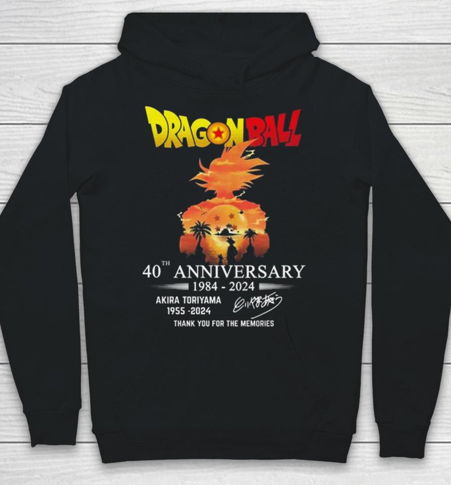 Dragon Ball 40Th Anniversary Akira Toriyama Thank You For Being A Part Of My Childhood Signature Hoodie