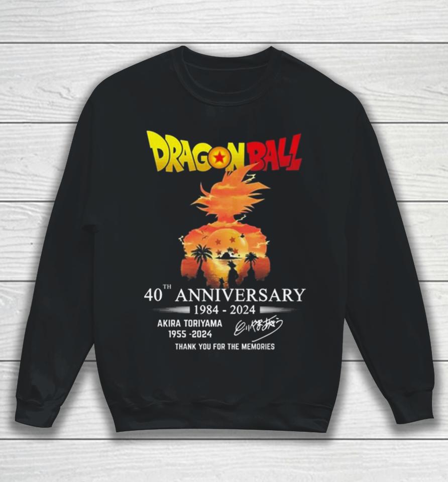 Dragon Ball 40Th Anniversary Akira Toriyama Thank You For Being A Part Of My Childhood Signature Sweatshirt