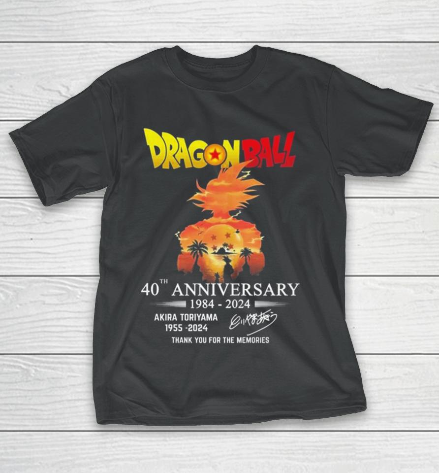 Dragon Ball 40Th Anniversary Akira Toriyama Thank You For Being A Part Of My Childhood Signature T-Shirt