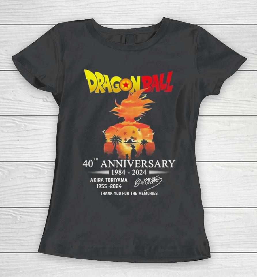 Dragon Ball 40Th Anniversary Akira Toriyama Thank You For Being A Part Of My Childhood Signature Women T-Shirt