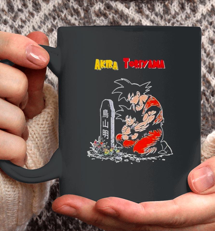 Dragon Ball Goku And Gohan Sting Visiting Akira Toriyama Grave Coffee Mug