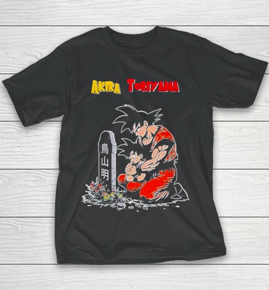 Dragon Ball Goku And Gohan Sting Visiting Akira Toriyama Grave Youth T-Shirt