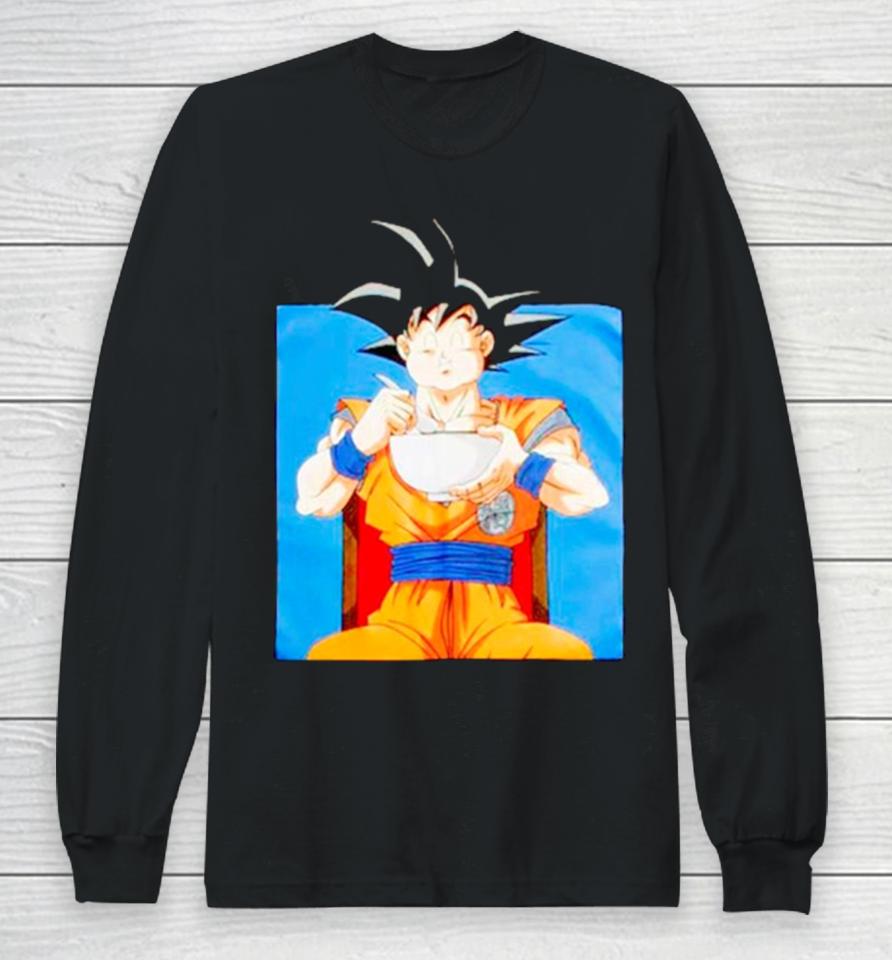 Dragon Ball Super Goku Eating Ramen Long Sleeve T-Shirt