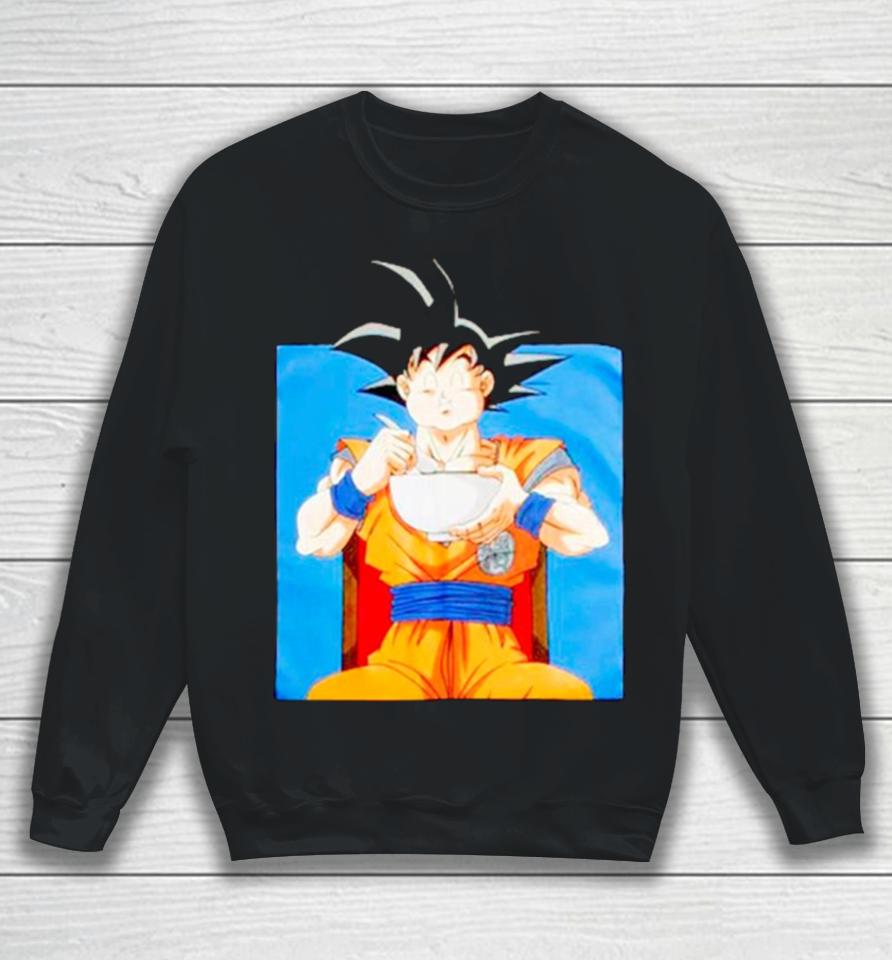 Dragon Ball Super Goku Eating Ramen Sweatshirt