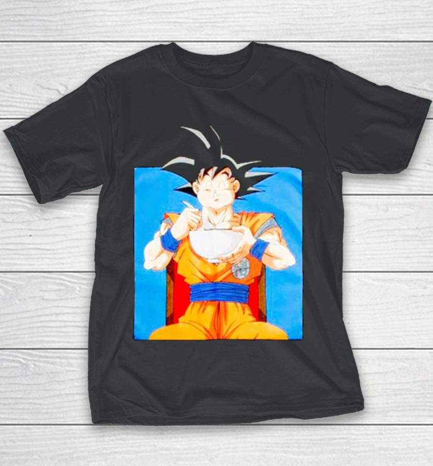 Dragon Ball Super Goku Eating Ramen Youth T-Shirt