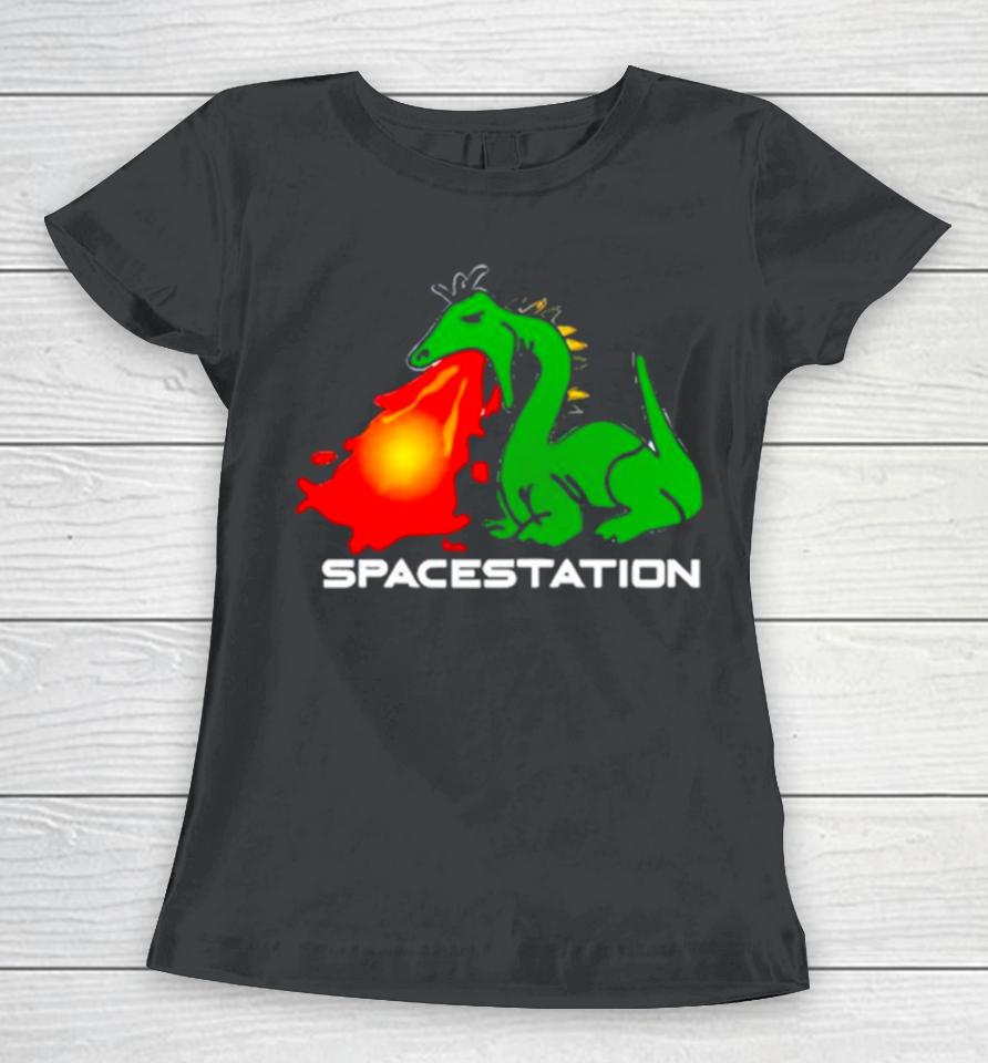 Dragon Spacestation Women T-Shirt