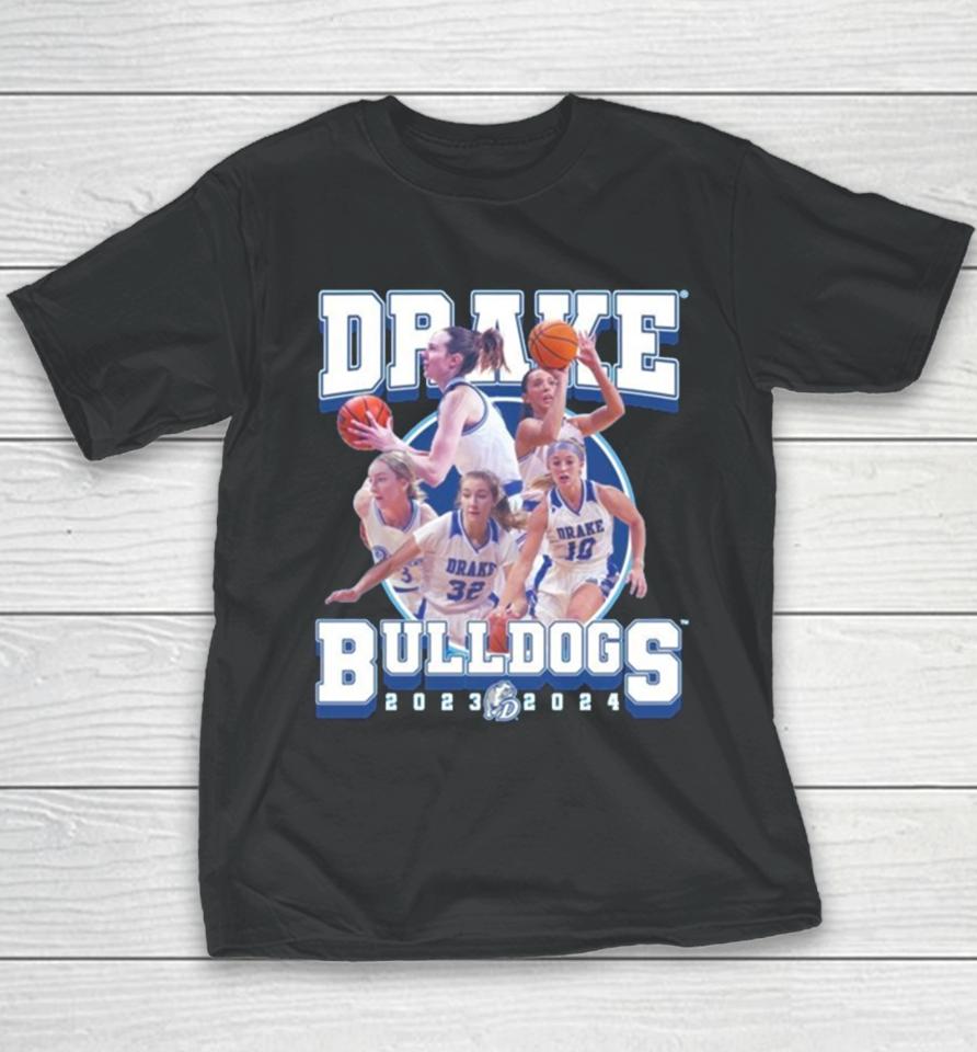 Drake Bulldogs 2024 Ncaa Women’s Basketball 2023 – 2024 Post Season Youth T-Shirt