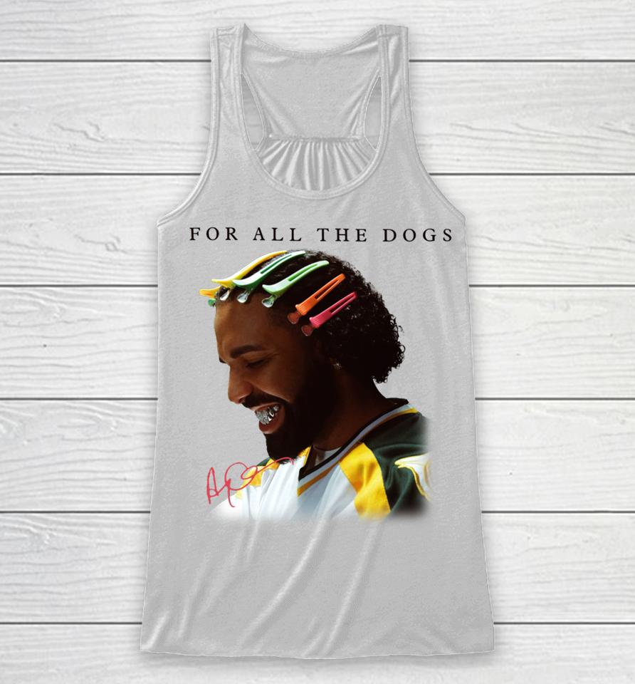 Drake Head For All The Dogs Vintage Racerback Tank