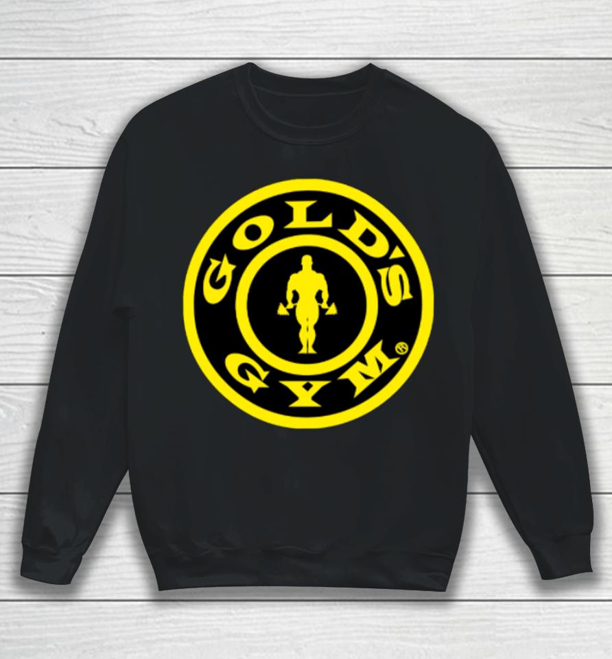 Drew Mcintyre Wearing Gold's Gym Logo Sweatshirt