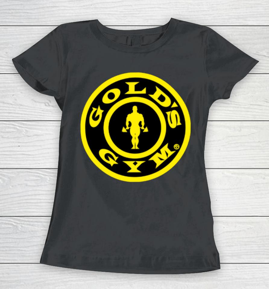 Drew Mcintyre Wearing Gold's Gym Logo Women T-Shirt