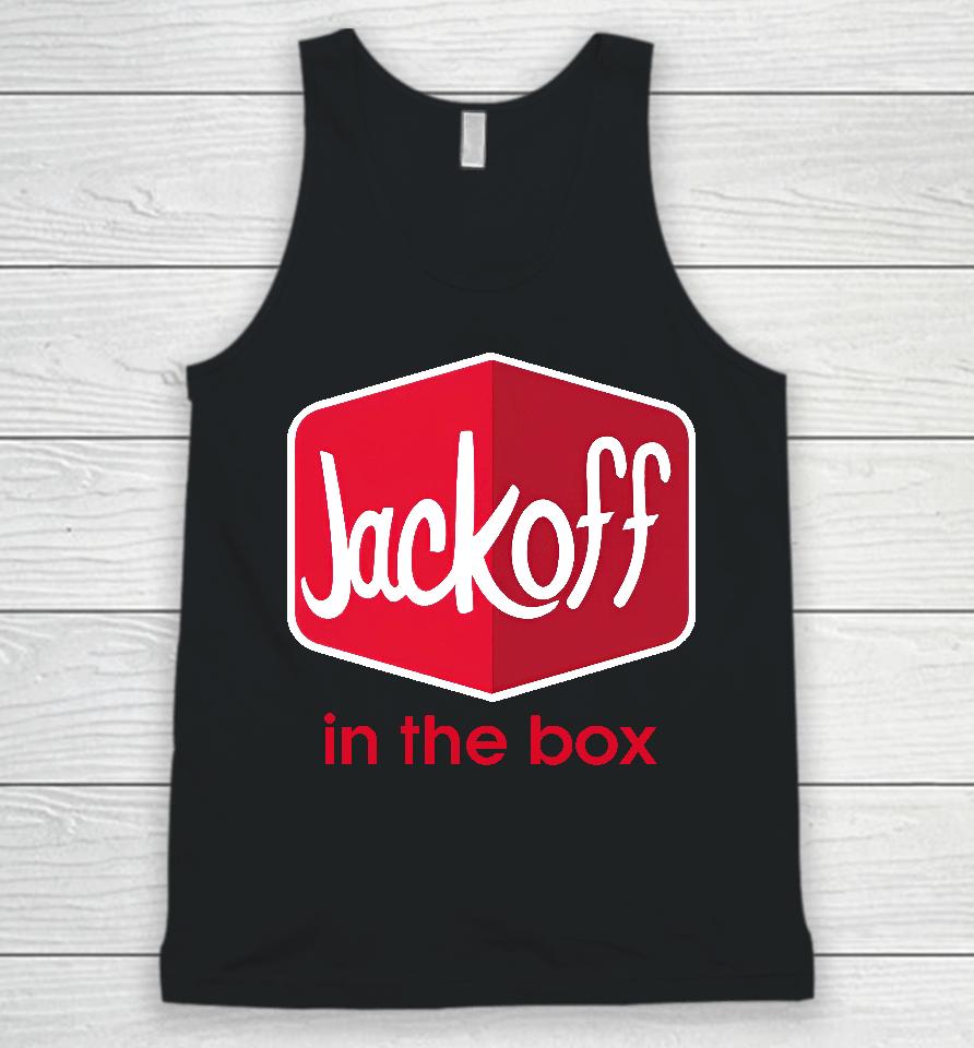 Dripdrip Apparel Store Jackoff In The Box Unisex Tank Top