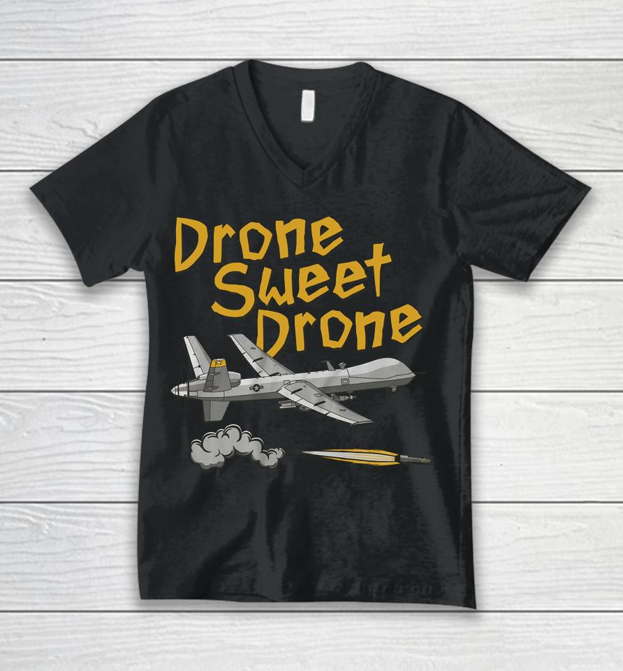 Drone Sweet Drone Unisex V-Neck T-Shirt