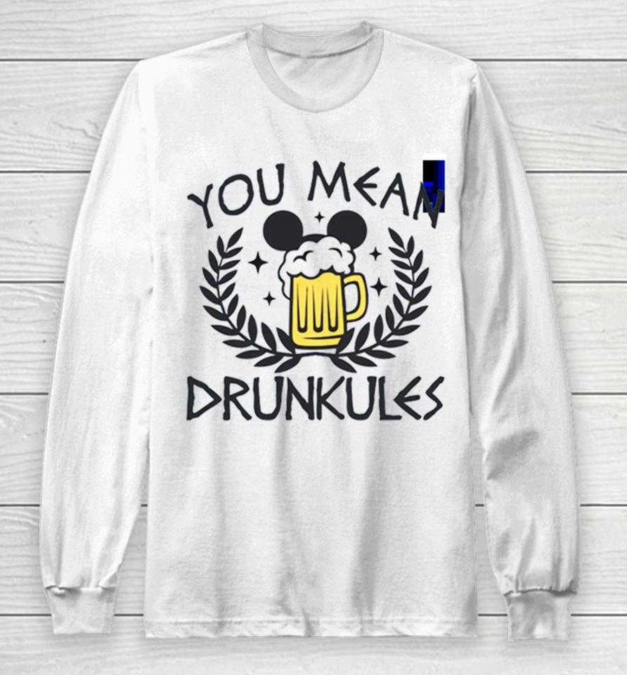 Drunkules Hercules Inspired Drinking Long Sleeve T-Shirt