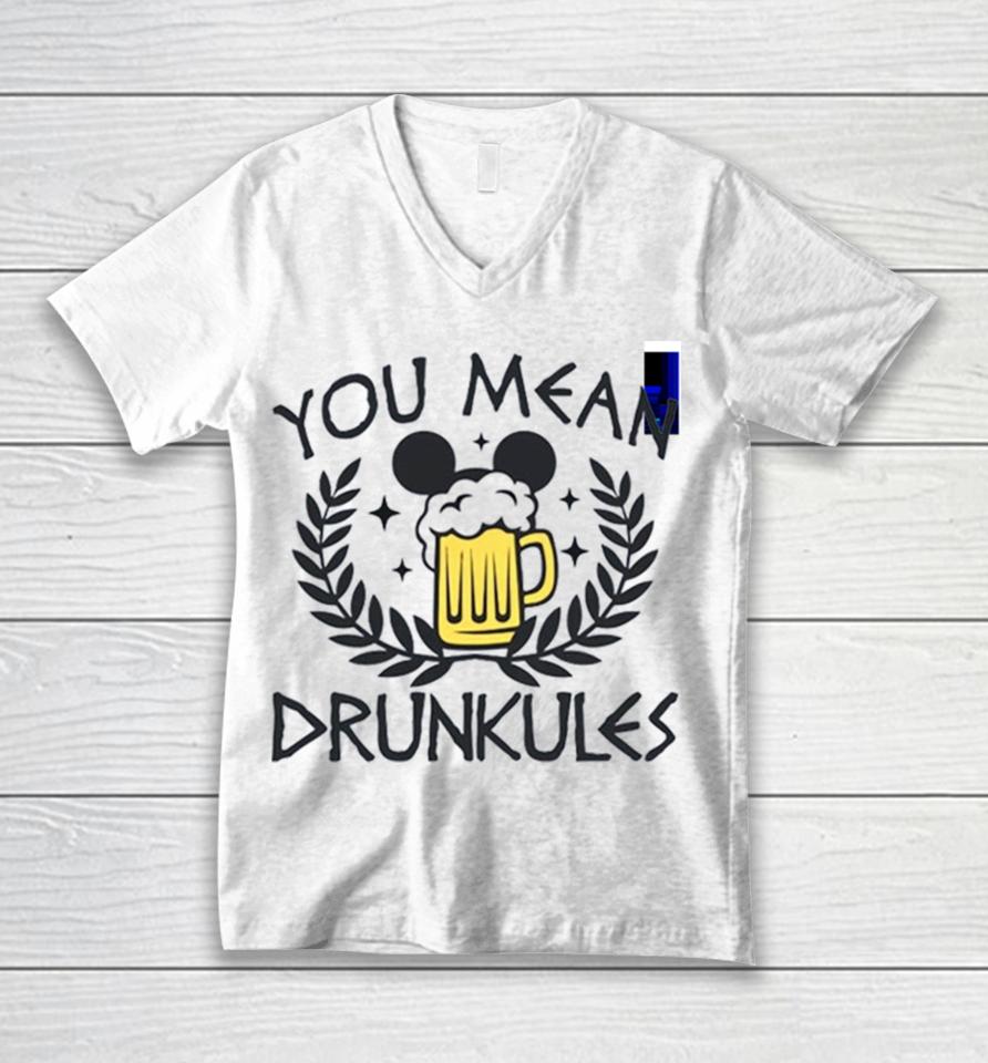Drunkules Hercules Inspired Drinking Unisex V-Neck T-Shirt
