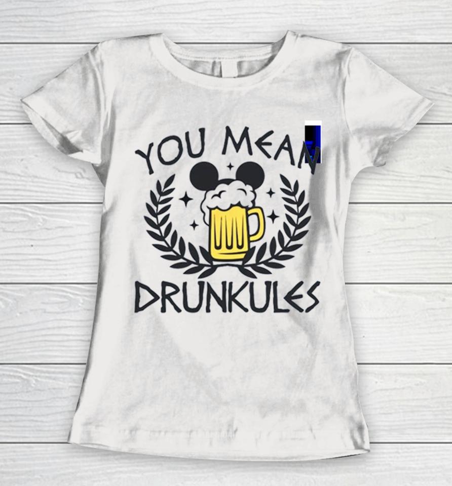 Drunkules Hercules Inspired Drinking Women T-Shirt