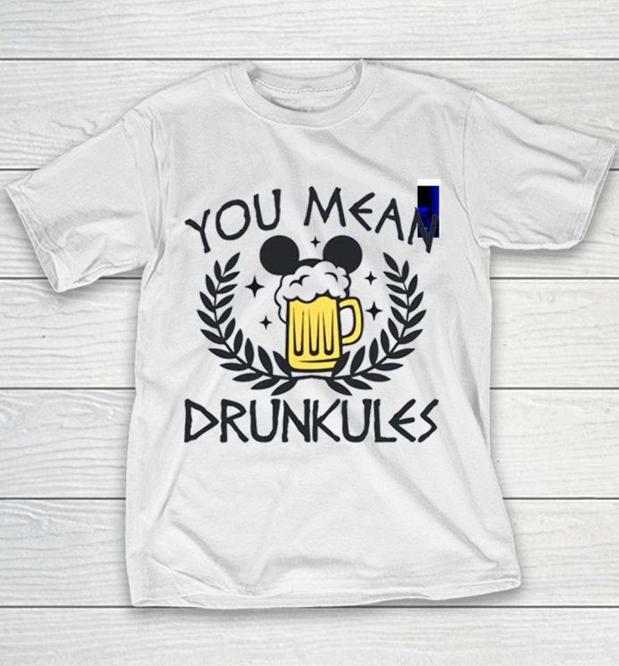 Drunkules Hercules Inspired Drinking Youth T-Shirt