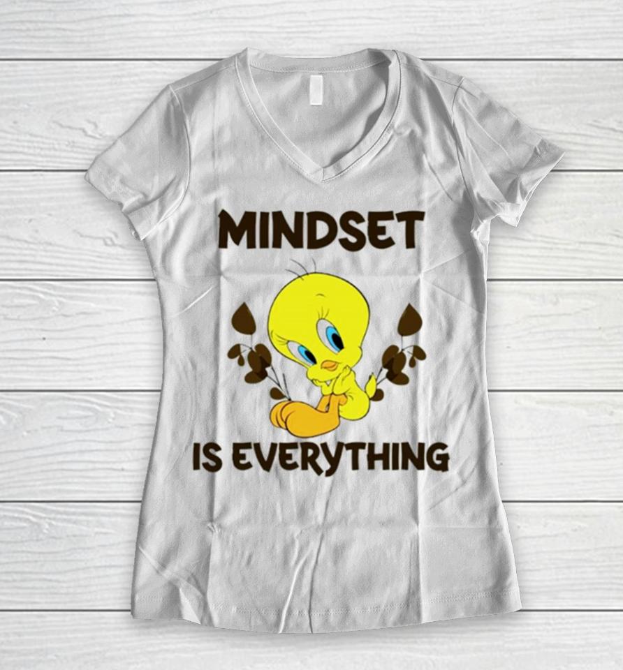 Duck Mindset Is Everything Women V-Neck T-Shirt