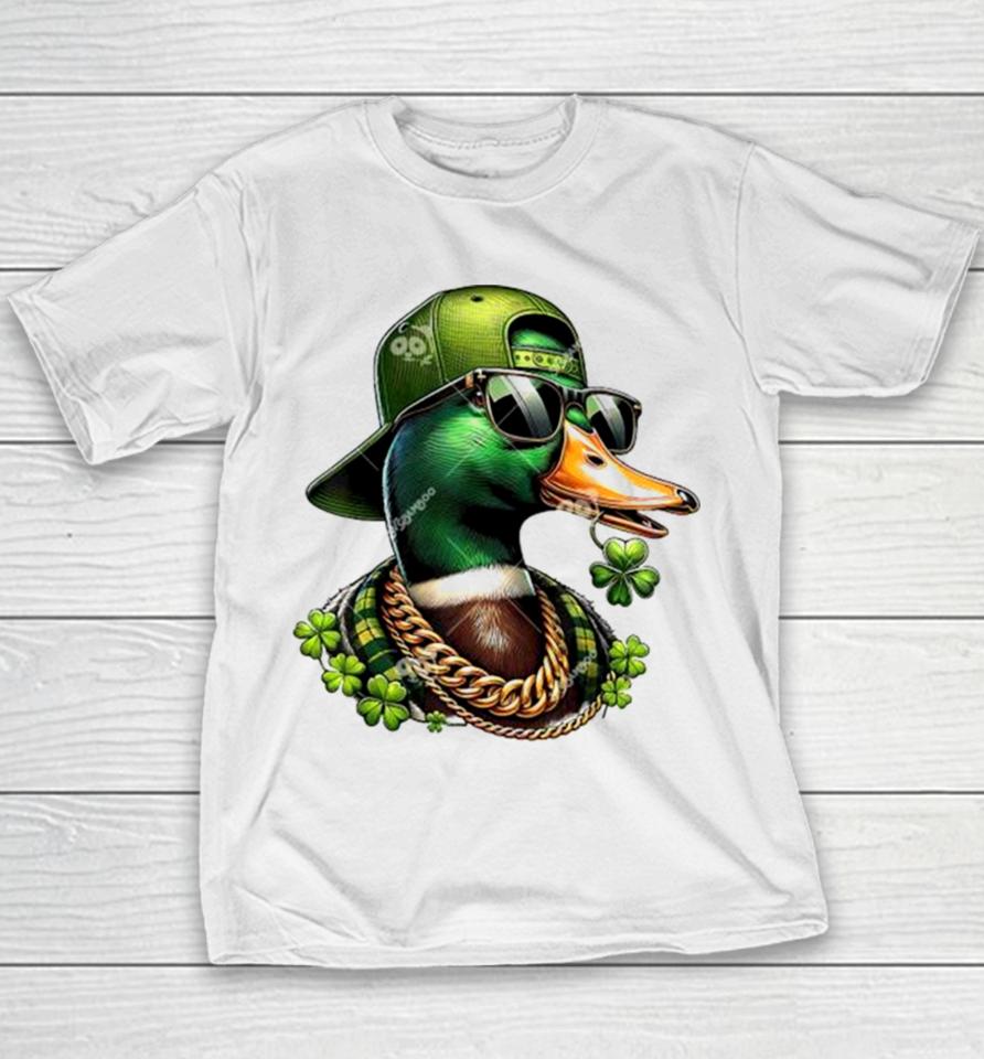 Duck So Cool St Patrick’s Day Saint Patricks Call Me Lucky Mallard Youth T-Shirt