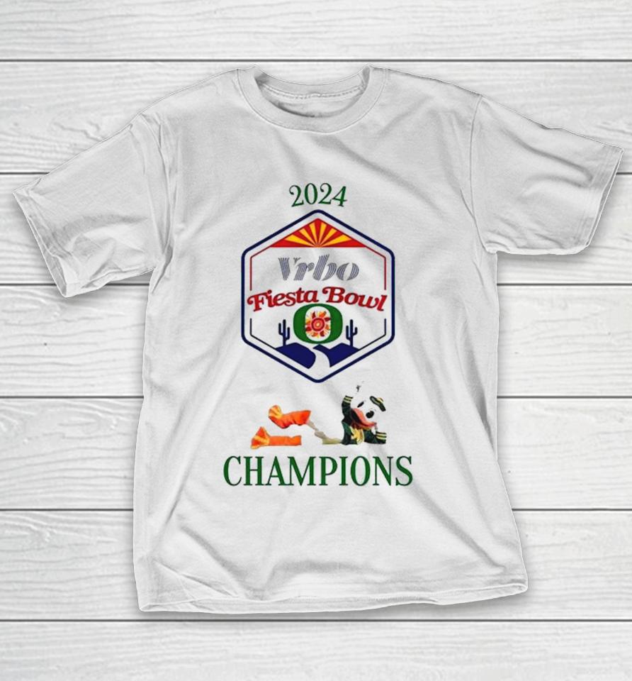 Ducks 2024 Vrbo Fiesta Bowl Champions T-Shirt