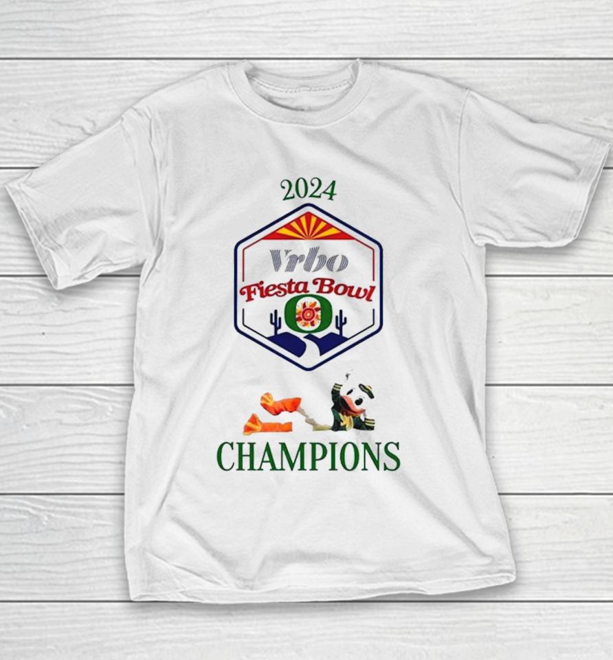 Ducks 2024 Vrbo Fiesta Bowl Champions Youth T-Shirt