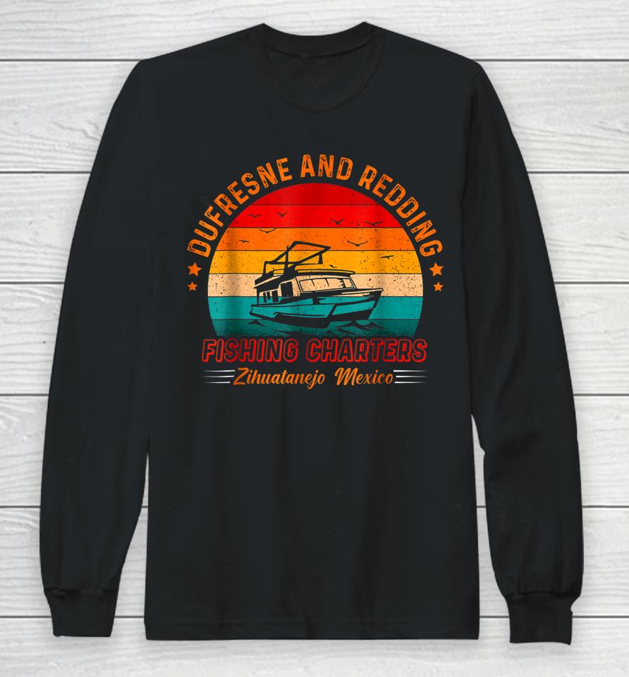 Dufresne And Redding Fishing Charters Zihuatanejo Mexico Vintage Long Sleeve T-Shirt