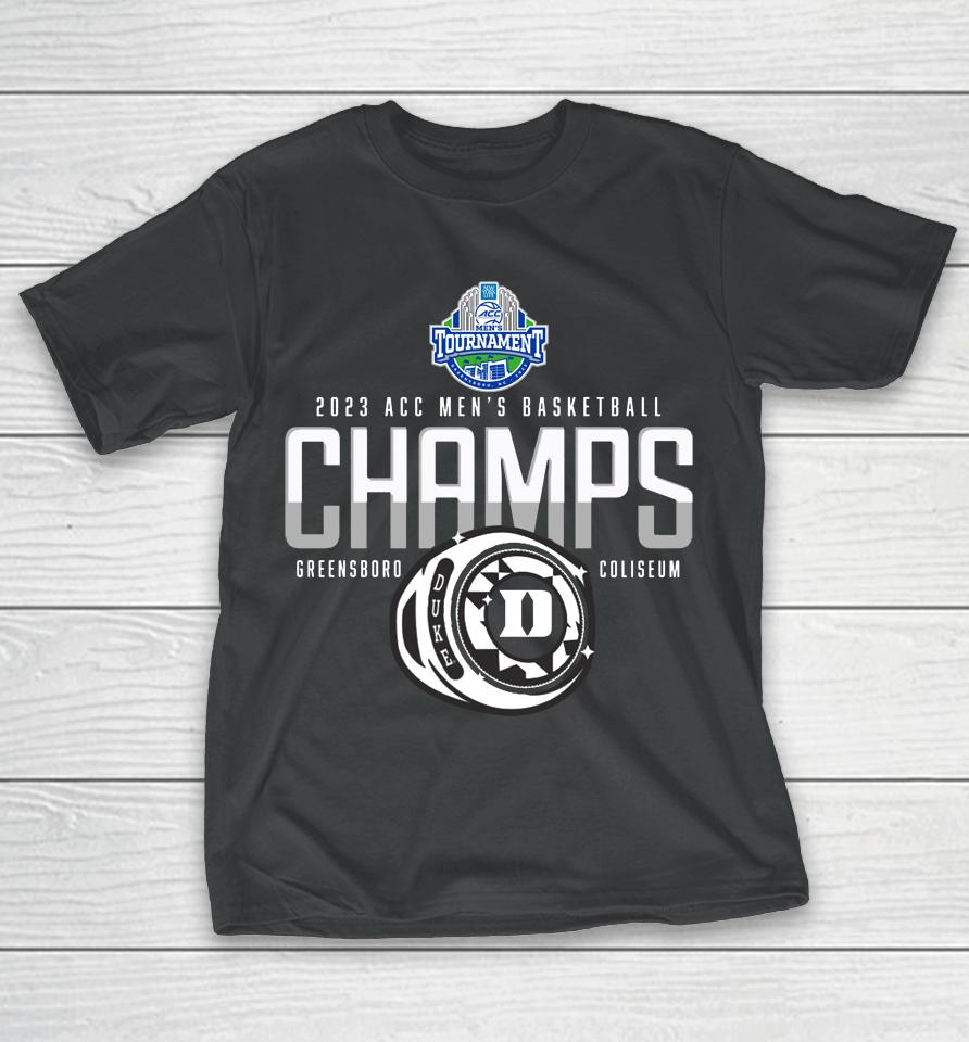 Duke Blue Devils Blue 84 2023 Acc Men's Basketball Conference Tournament Champions T-Shirt