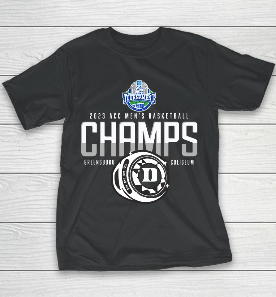 Duke Blue Devils Blue 84 2023 Acc Men's Basketball Conference Tournament Champions Youth T-Shirt