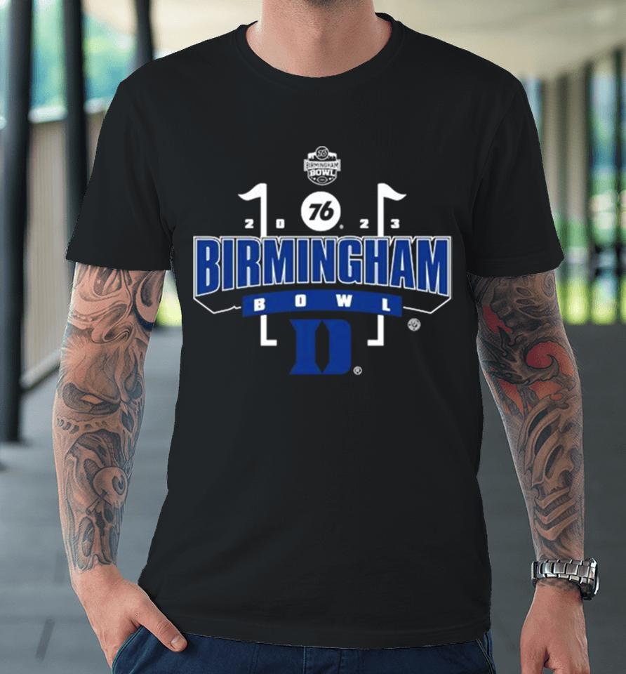 Duke Blue Devils Football 2023 76 Birmingham Bowl Matchup Premium T-Shirt