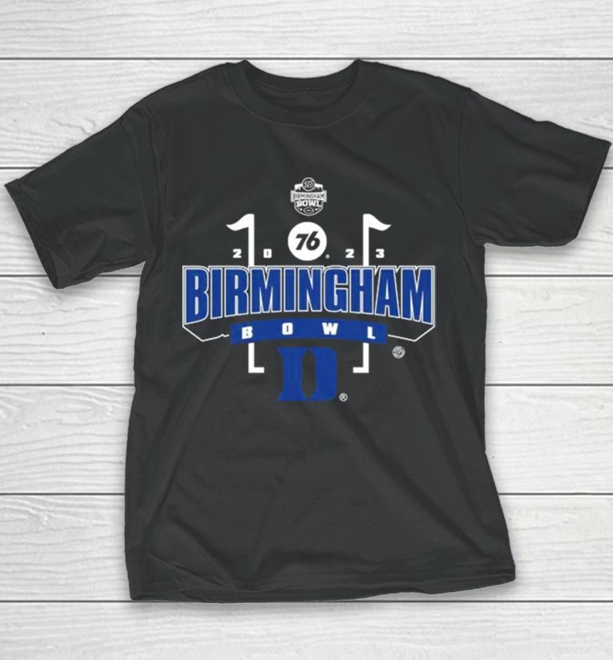 Duke Blue Devils Football 2023 76 Birmingham Bowl Matchup Youth T-Shirt