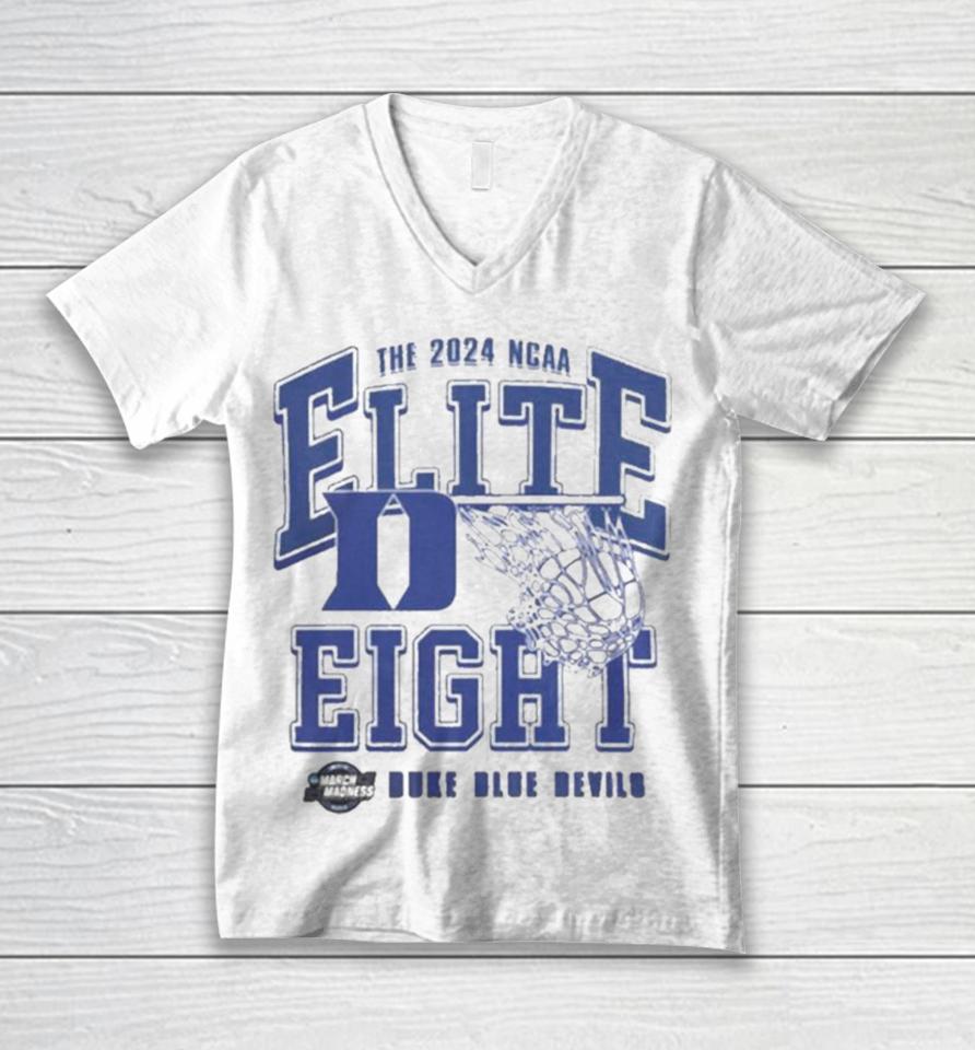 Duke Blue Devils Mbb The 2024 Ncaa Elite Eight Unisex V-Neck T-Shirt