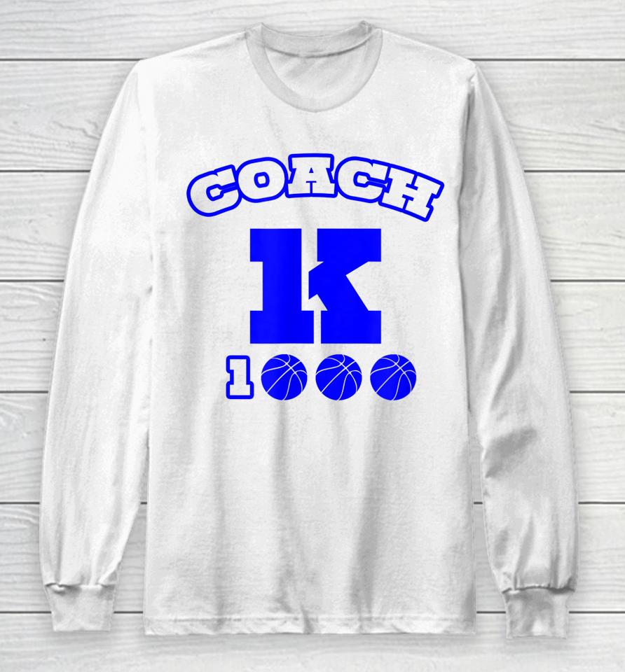 Duke Coach K Long Sleeve T-Shirt
