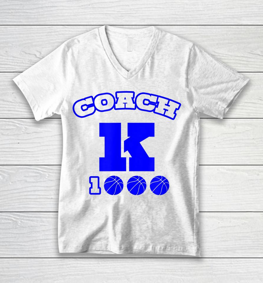 Duke Coach K Unisex V-Neck T-Shirt