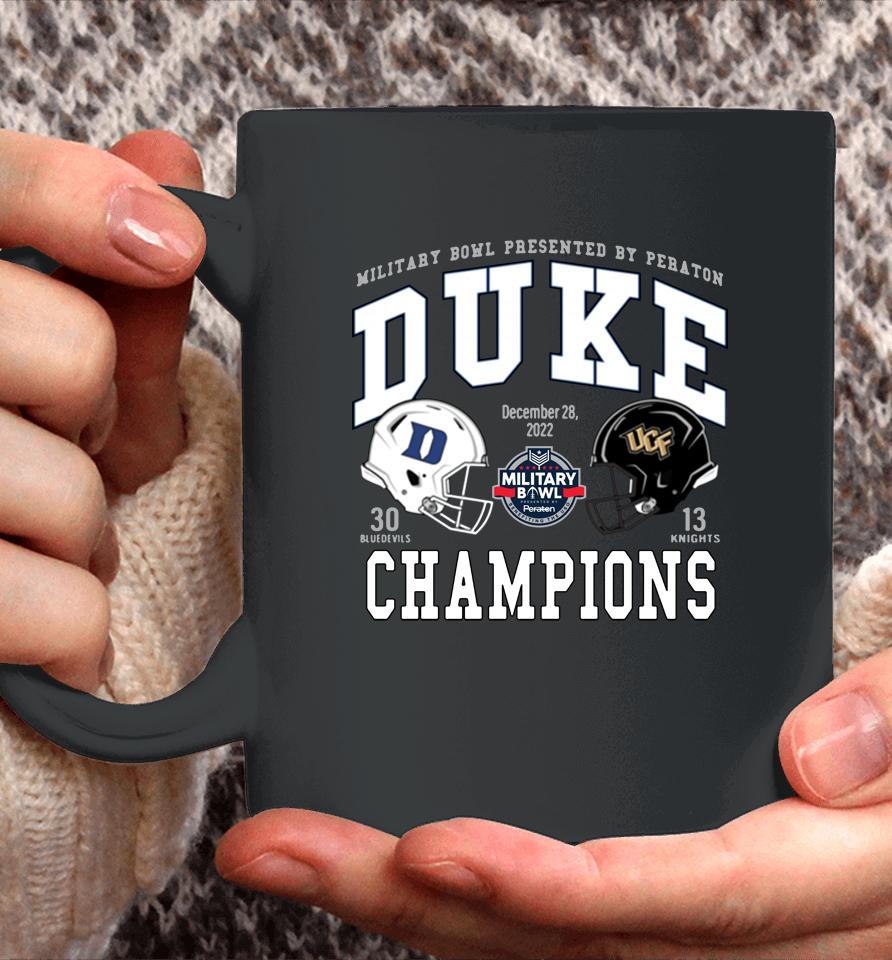 Duke Football Military Bowl 2022 Champions Coffee Mug