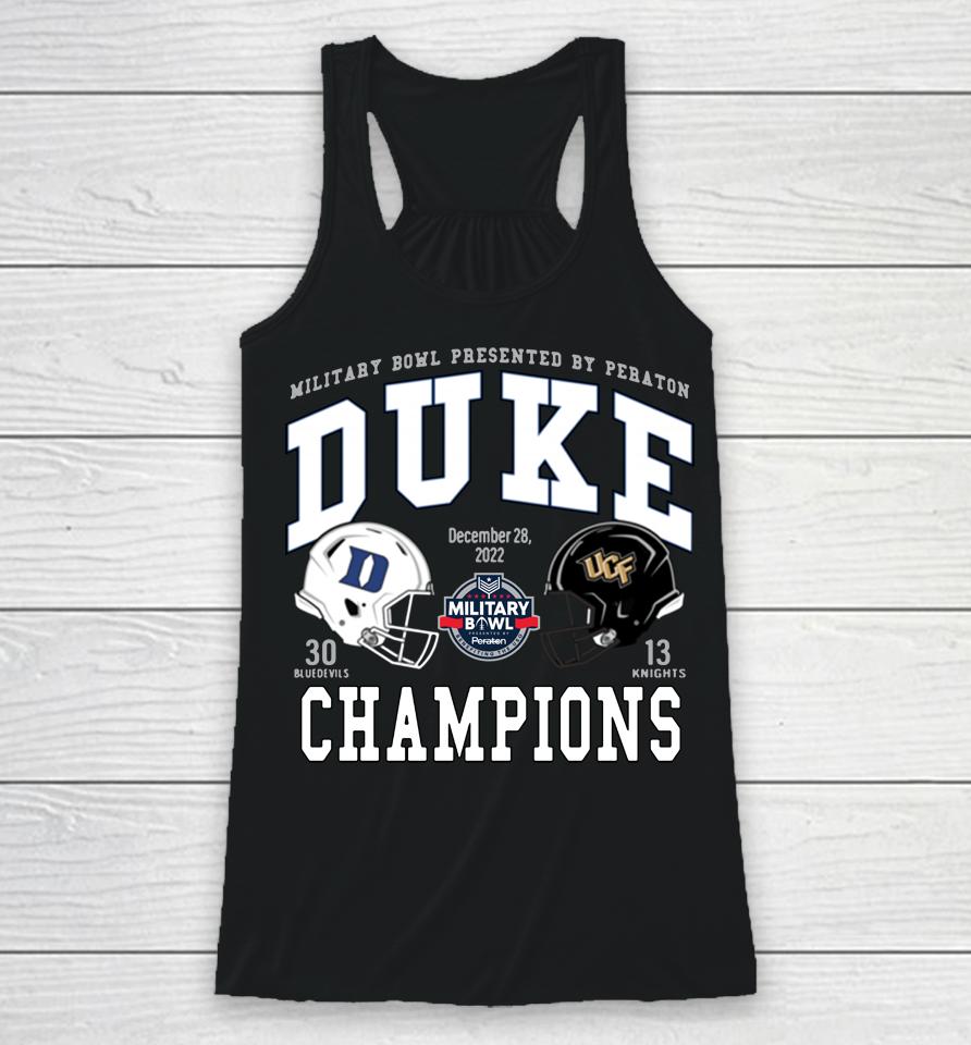 Duke Football Military Bowl 2022 Champions Racerback Tank