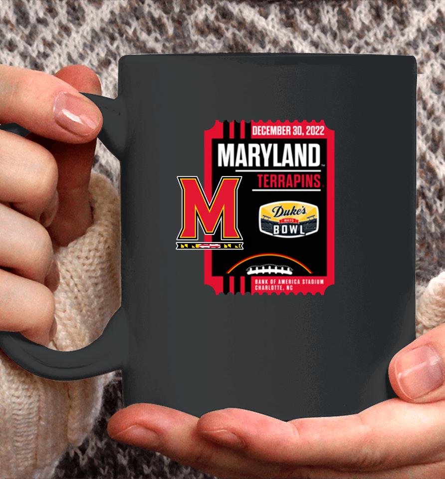 Duke's Mayo Bowl Maryland Terrapins Black Coffee Mug