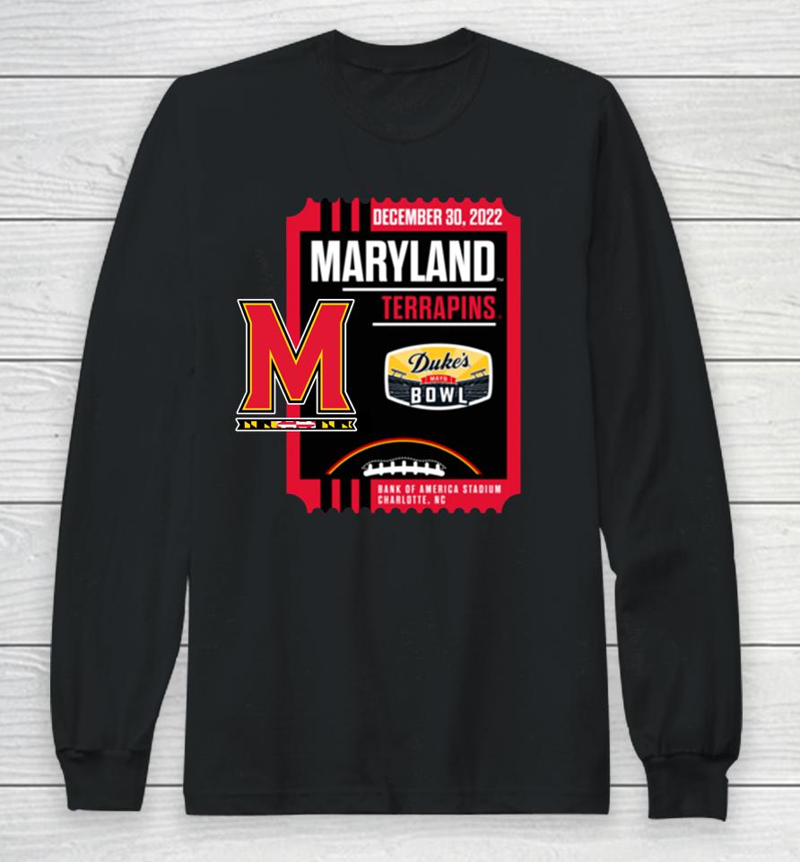 Duke's Mayo Bowl Maryland Terrapins Black Long Sleeve T-Shirt