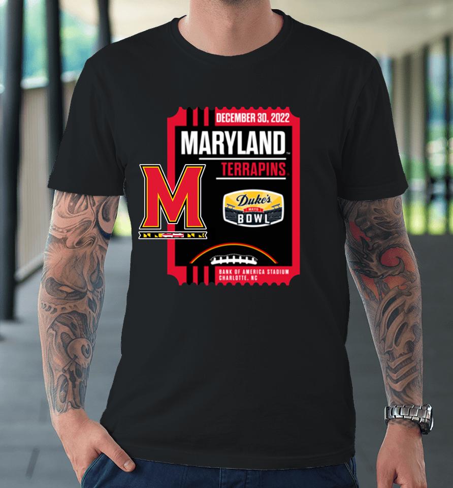 Duke's Mayo Bowl Maryland Terrapins Black Premium T-Shirt
