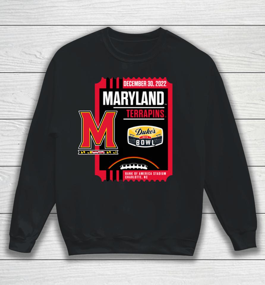 Duke's Mayo Bowl Maryland Terrapins Black Sweatshirt