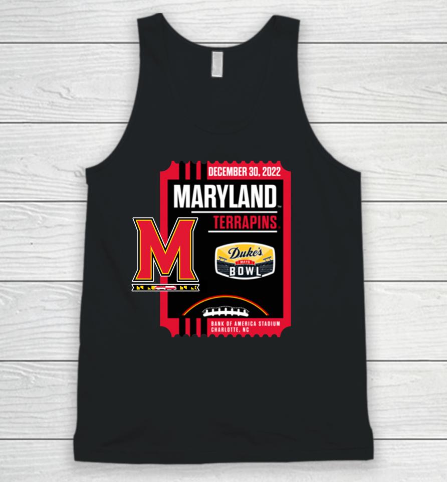 Duke's Mayo Bowl Maryland Terrapins Black Unisex Tank Top