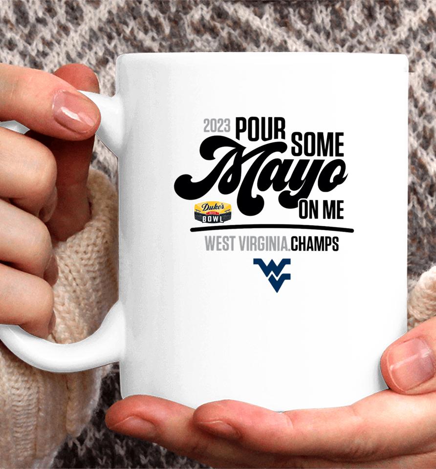 Dukesmayobowlmerch West Virginia 2023 Duke’s Mayo Bowl Champions Coffee Mug