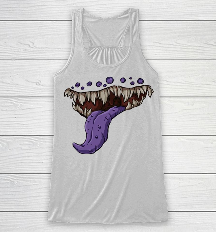 Dungeons And Dragons Mimic Mouth Print Racerback Tank