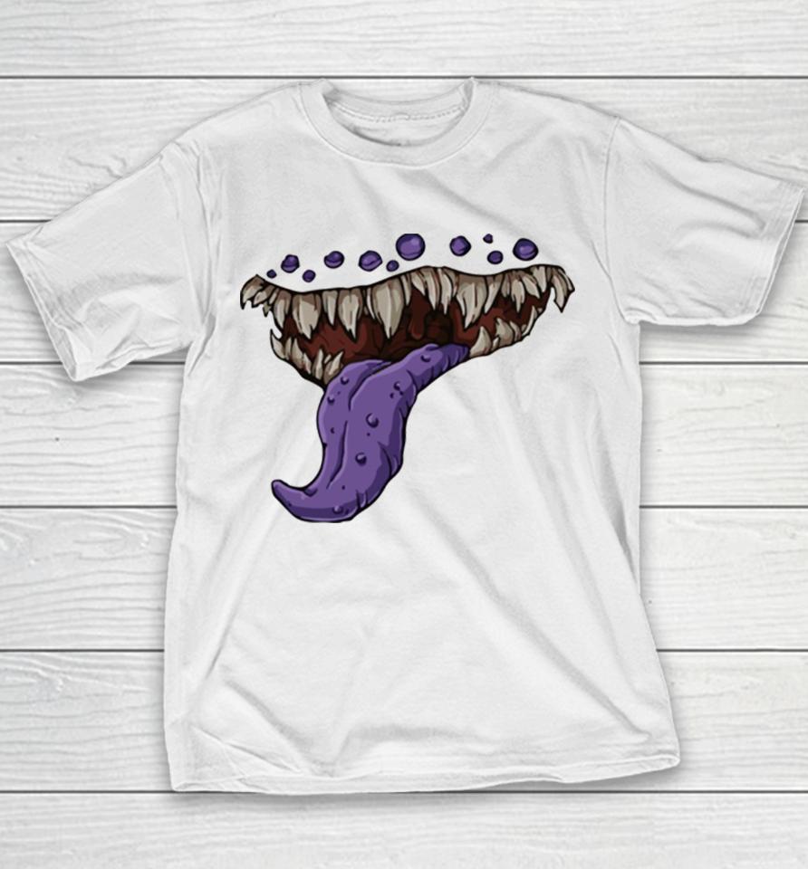 Dungeons And Dragons Mimic Mouth Print Youth T-Shirt