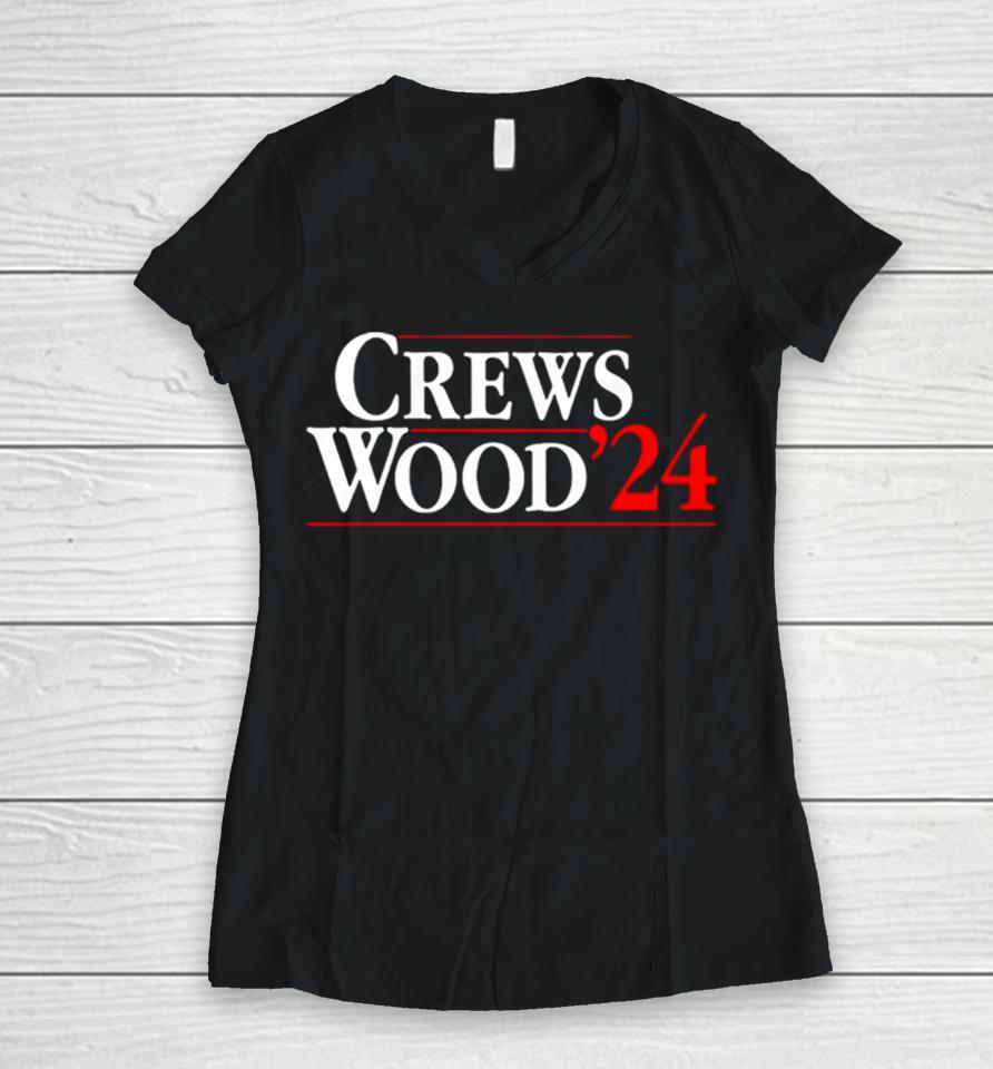 Dylan Crews James Wood ’24 Women V-Neck T-Shirt