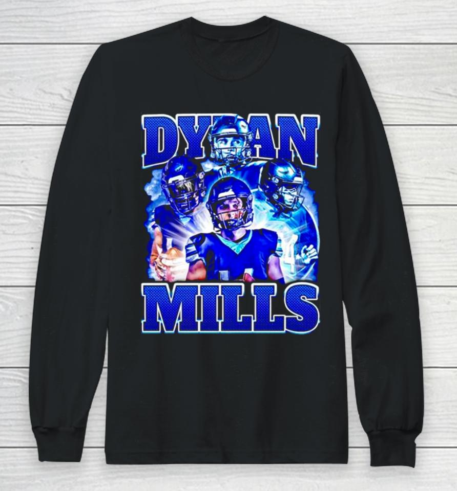 Dylan Mills Villanova Wildcats Vintage Long Sleeve T-Shirt